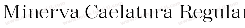 Minerva Caelatura Regular字体转换